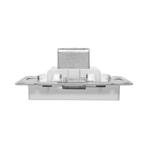  Розетка телевизионная проходная TV СП Эпика механизм алюм. EKF UP1-SOA-TV-2 фото в каталоге от BTSprom.by