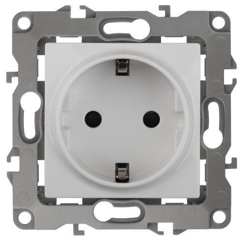 розетка 1-м сп эра12 12-2101-01 16а ip20 16ax 250в 2p+e schuko механизм бел. эра б0014675 от BTSprom.by