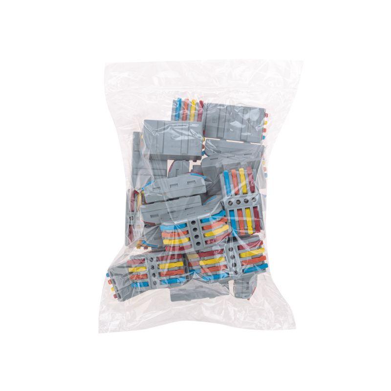  Клемма СМК 222-424 проходная 4 полюса (0.08-4кв.мм) сер. Rexant 07-5246 фото в каталоге от BTSprom.by