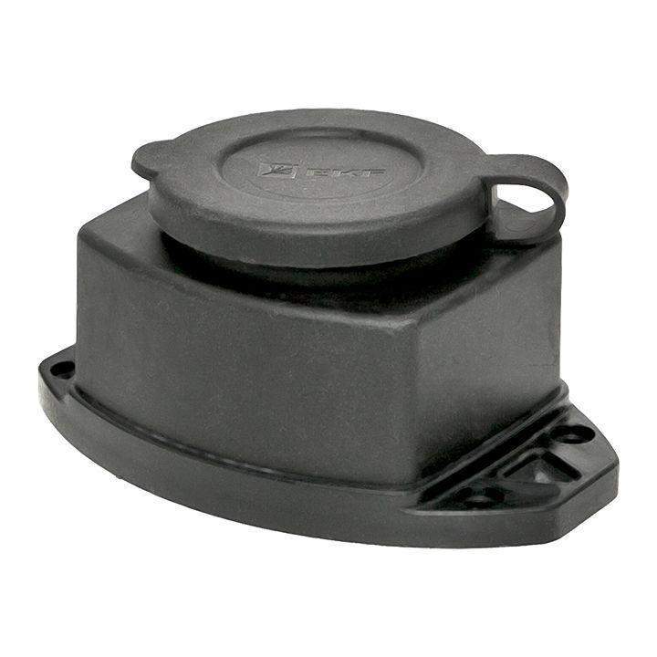  Розетка настенная 16А IP44 230В 2P+PE с защ. крышкой каучук Basic EKF RPS-014-16-230-44 фото в каталоге от BTSprom.by