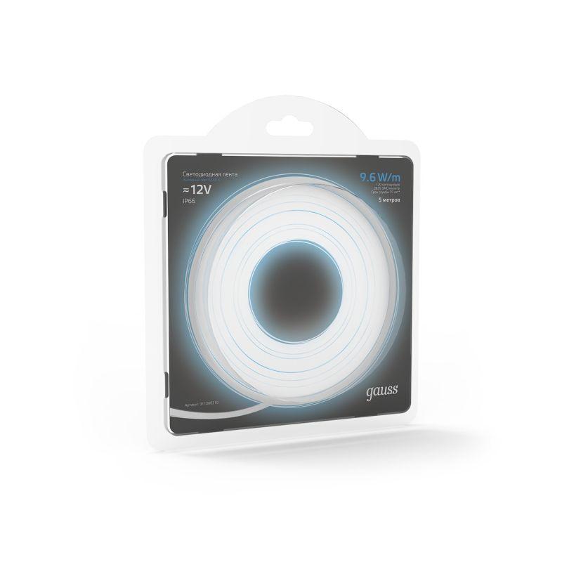  Лента светодиодная Black 2835/120-SMD 9.6Вт/м 6500К холод. бел. IP20 420лм/м 12В (блист.5м) GAUSS 311000310 фото в каталоге от BTSprom.by