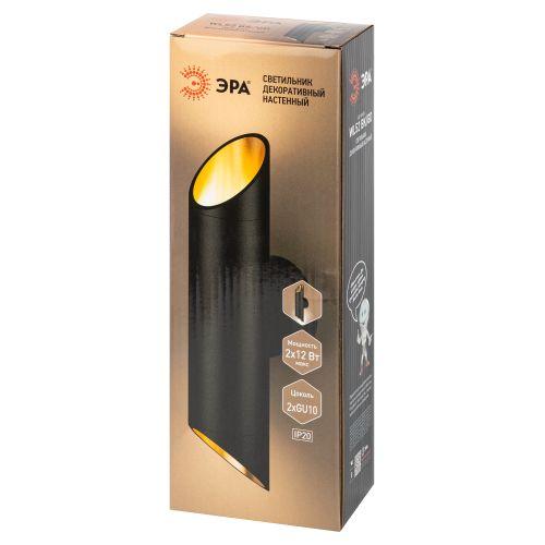  Светильник WL52 BK/GD 2хGU10 2х12Вт IP20 настенный черн. золото Эра Б0061199 фото в каталоге от BTSprom.by