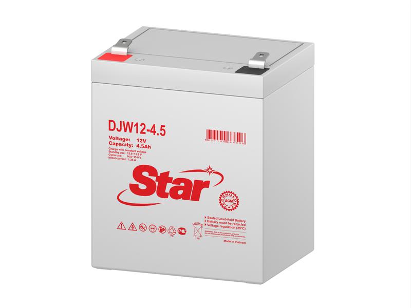 аккумулятор 12в 4.5а.ч star djw12-4.5 от BTSprom.by