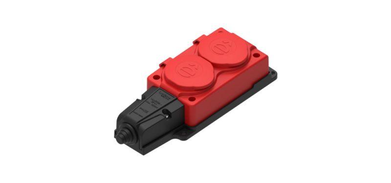 колодка удлинителя 2-м 16а ip44 multiset 2p+e 250в каучук красн. se mst4122rd от BTSprom.by
