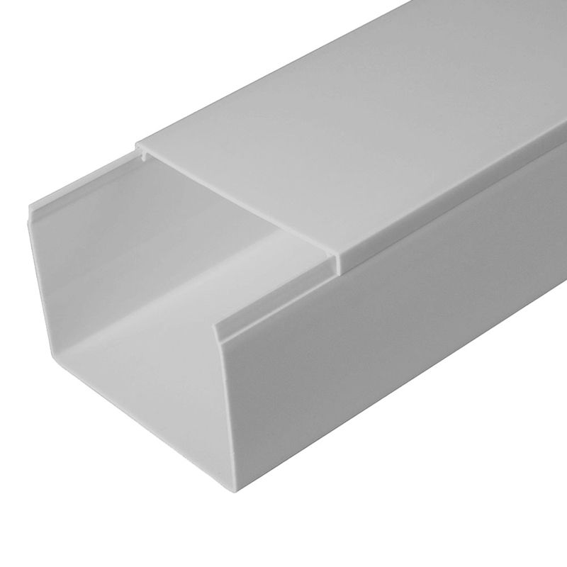 кабель-канал 80х60 l2000 с двойн. замком ral 7035 сер. промрукав pr03.0080 от BTSprom.by