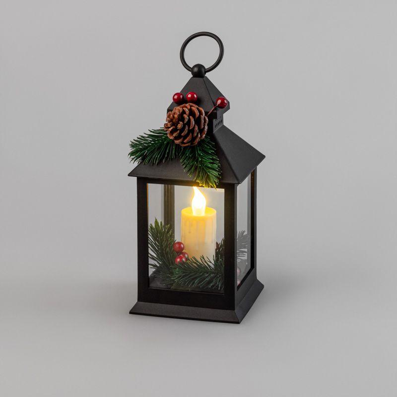 фонарь декоративный 10.7х10.7х23.5см тепл. бел. со свечкой и шишкой корпус черн. neon-night 513-047 от BTSprom.by фонарь декоративный 10.7х10.7х23.5см тепл. бел. со свечкой и шишкой корпус черн. neon-night 513-047 от BTSprom.by