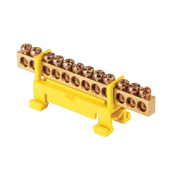 шина нулевая pe 6х9 12 отвер. латунь желт. изолятор тип "стойка" на din-рейку proxima ekf sn0-63-12-sy от BTSprom.by шина нулевая pe 6х9 12 отвер. латунь желт. изолятор тип "стойка" на din-рейку proxima ekf sn0-63-12-sy от BTSprom.by