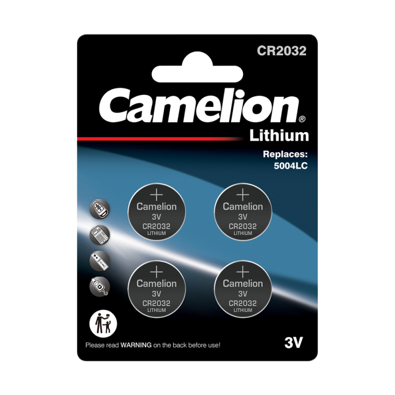 элемент питания литиевый cr2032 bl-4 cr2032-bp4 3в (блист.4шт) camelion 15247 от BTSprom.by
