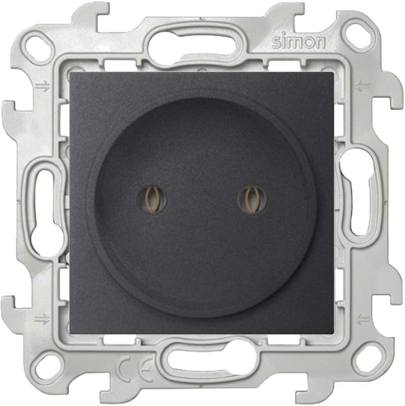розетка 1-м сп simon 24 16а ip20 2p без защ. шторок механизм графит simon 2450442-038 от BTSprom.by