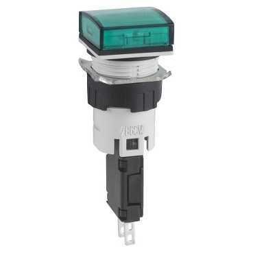  Лампа светосигнальная d16мм 12-24В зел. квадрат. с подсветкой SchE XB6CV3BB фото в каталоге от BTSprom.by