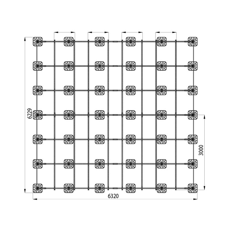  Конструкция опорная для установки оборудования TECHNORAPTOR FOOT 6000х6000 HD КМ TR0269 фото в каталоге от BTSprom.by