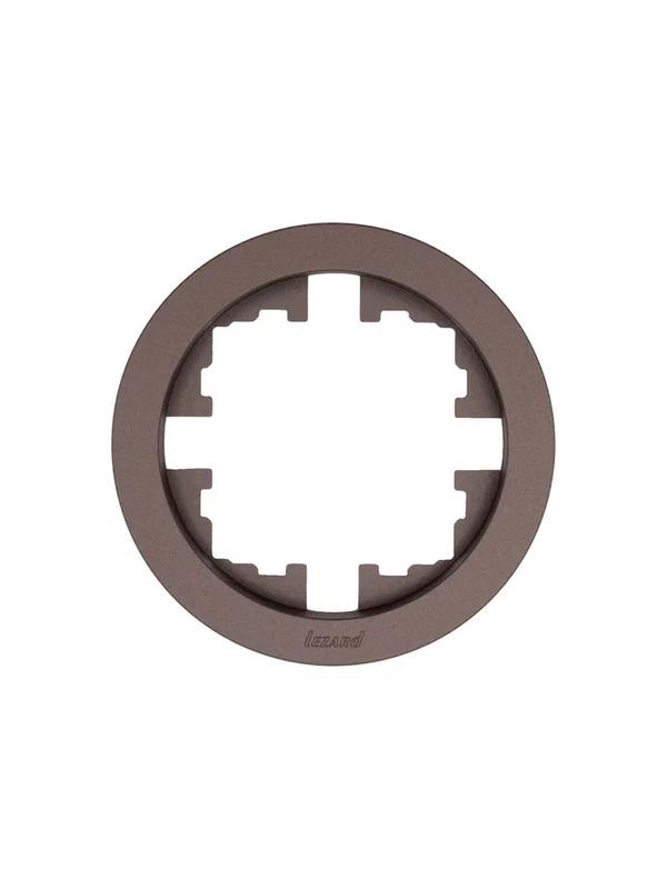 рамка 1-м osen горизонт. круглая шоколад lezard 744-7300-146 от BTSprom.by