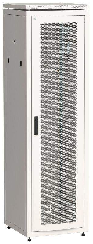 шкаф сетевой linea n 19дюйм 38u 600х600мм перфорир. передн. дверь сер. itk ln35-38u66-p от BTSprom.by