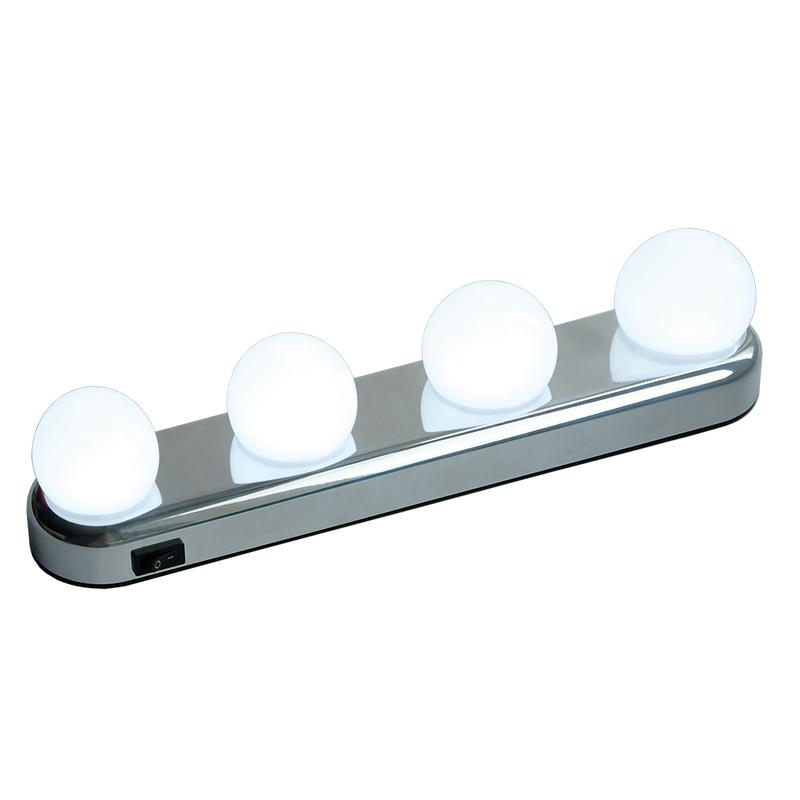 светильник светодиодный ml-l04-sr подсветка для зеркала серебр. jazzway 5036734 от BTSprom.by
