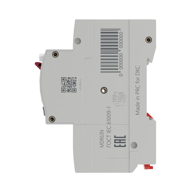  Выключатель автоматический дифференциального тока 4п (3P+N) D 20А 10мА тип A 6кА YON макс (YON max) MDR YON MDR63N-3N1D20-A фото в каталоге от BTSprom.by