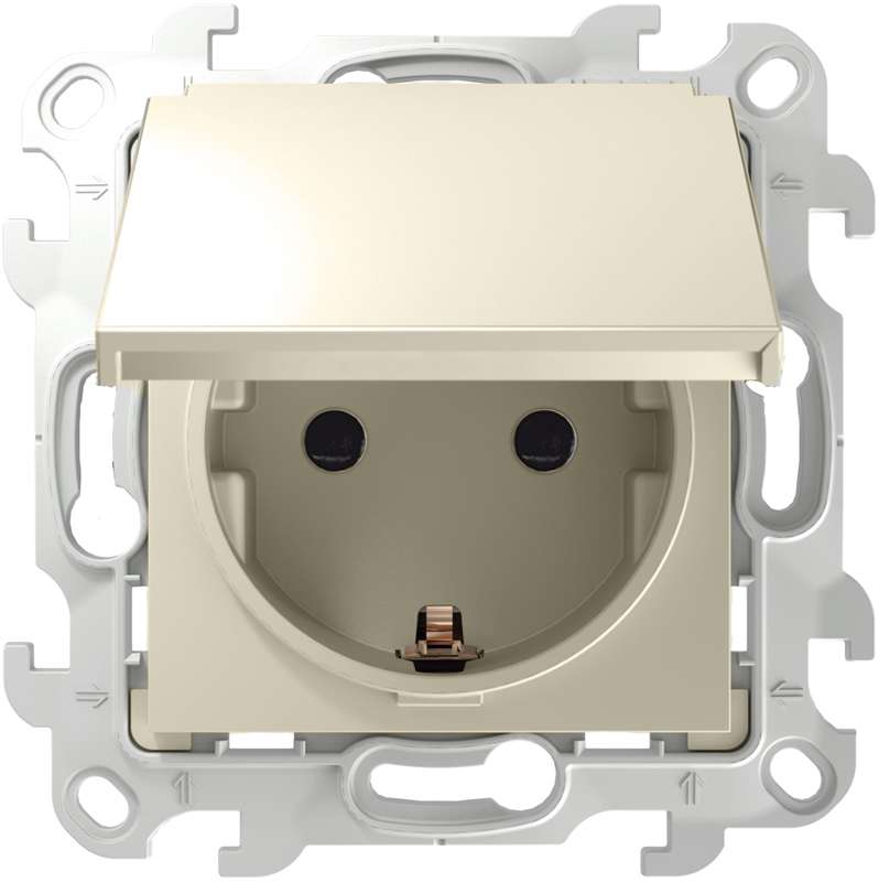 розетка 1-м сп simon 24 16а ip44 2p+e schuko механизм сл. кость simon 2450448-031 от BTSprom.by