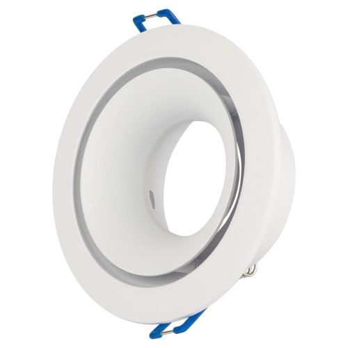  Светильник алюминиевый KL100 WH MR16 GU5.3 встраив. бел. ЭРА Б0055584 фото в каталоге от BTSprom.by