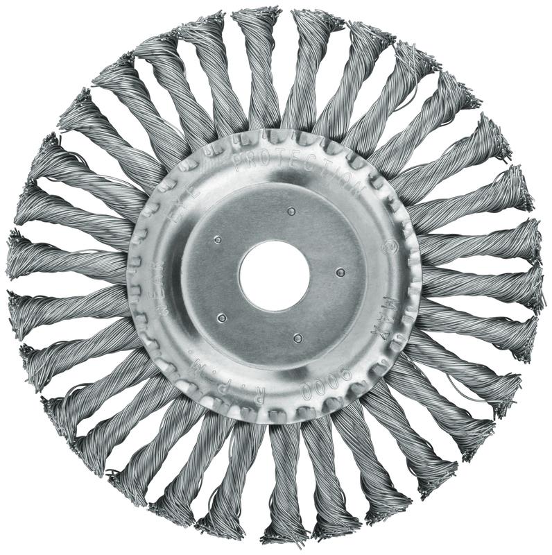  Корщетка-колесо посадочный d22.2мм стальная витая проволока 180мм FIT 39108 фото в каталоге от BTSprom.by