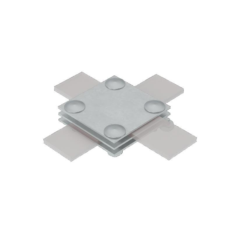 соединитель крестообразный 3xs-b30 inox304 для полосы до 30мм с 3 пластинами нерж. сталь км ma0040 от BTSprom.by