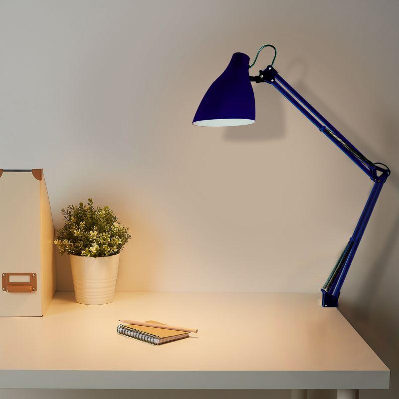  Светильник KD-335 C23 настольный с метал. струбциной 230В 40Вт E27 темно-син. Camelion 13877 фото в каталоге от BTSprom.by