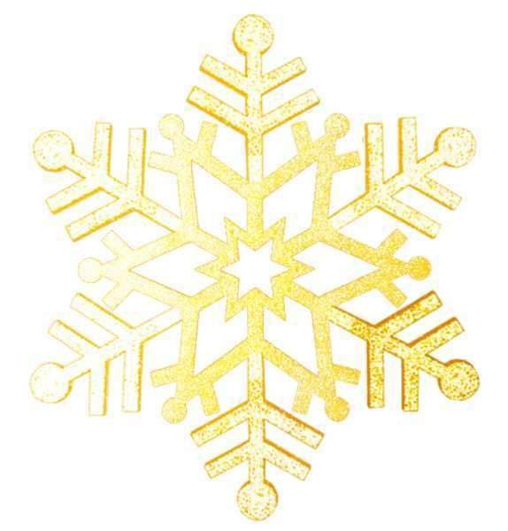 елочная фигура снежинка резная, 81 см, цвет золотой от BTSprom.by