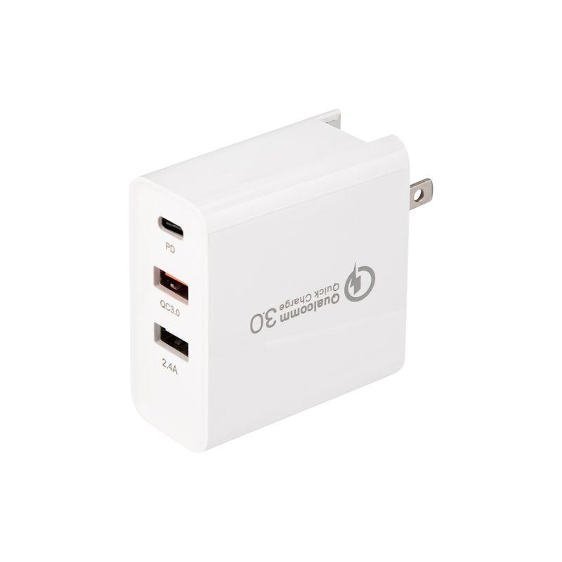 устройство зарядное сетевое 2xusb+usb type-с переходник + адаптер 48вт бел. rexant 18-2214 от BTSprom.by