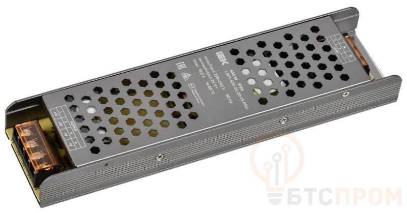  Драйвер LED ИПСН-PRO 400Вт 24В блок-клеммы IP20 IEK LSP1-400-24-20-13-PRO фото в каталоге от BTSprom.by