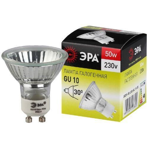 лампа галогенная gu10-jcdr (mr16) -50w-230v эра c0027386 от BTSprom.by