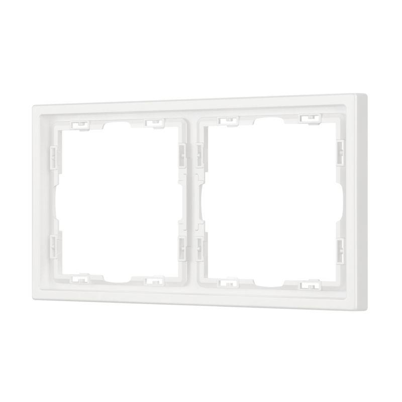 рамка 2-м frm-nobe-sfpl-2-wh пластик. бел. arlight 054215 от BTSprom.by