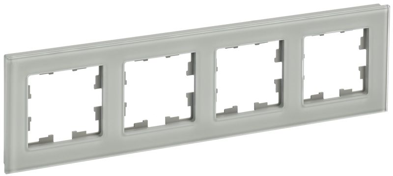 рамка 4-м brite ру-4-2-брд стекло дым. iek br-m42-g-k30 от BTSprom.by
