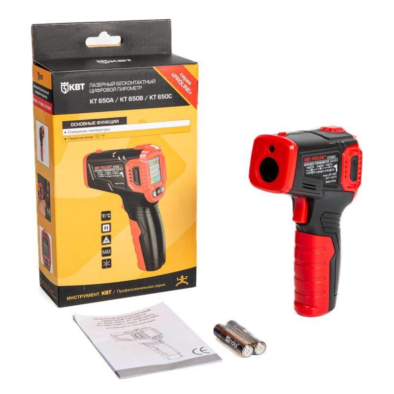 Пирометр бесконтактный цифровой KT 650C PROLINE КВТ 87243 фото в каталоге от BTSprom.by