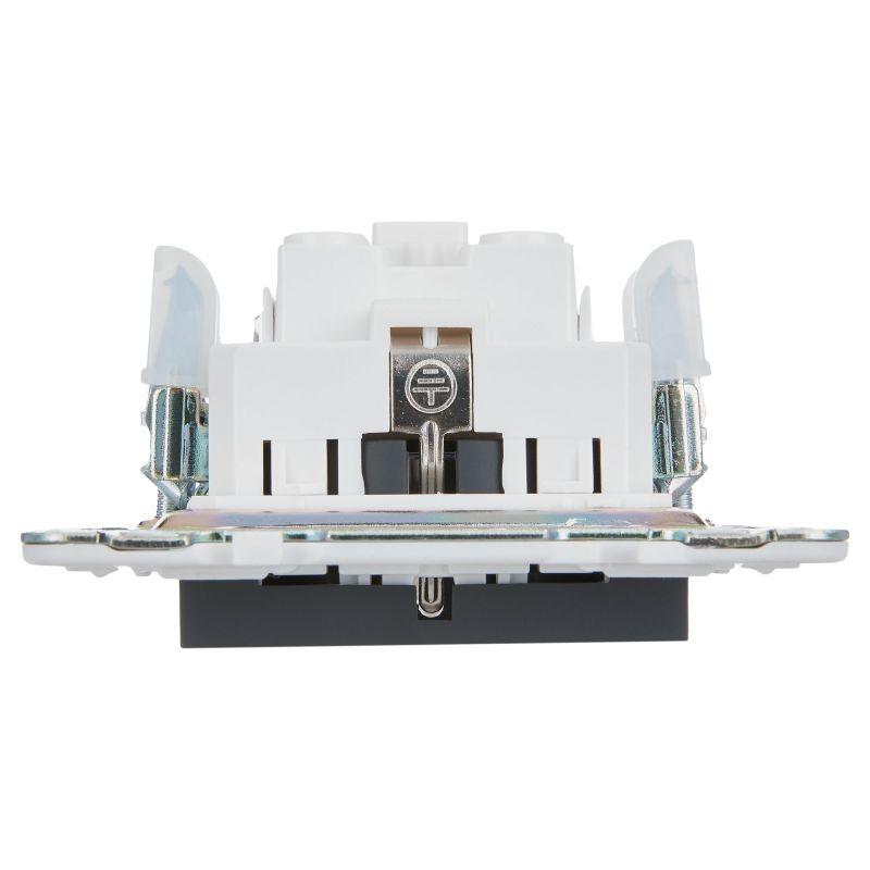  Розетка SKANDY 16А с заземл. без защ. шторок SK-R05G графит IEK SK-R11-16-K53 фото в каталоге от BTSprom.by