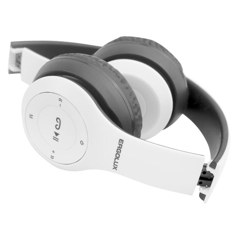  Наушники накладные с микрофоном беспроводные ELX-BTHP01-C01 FM MP3 коробка бел. ERGOLUX 15356 фото в каталоге от BTSprom.by