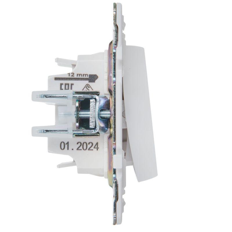  Выключатель перекрестный 1-кл. SKANDY 10А SK-V03W арктич. бел. IEK SK-V13-0-10-K01 фото в каталоге от BTSprom.by