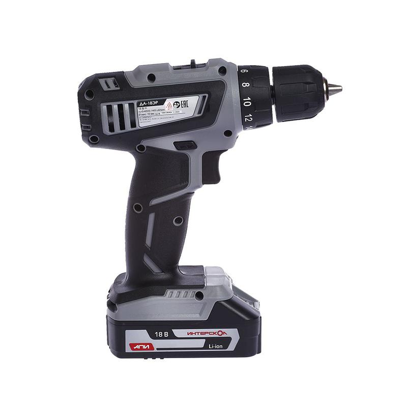  Дрель-шуруповерт аккумуляторная ДА-18ЭР Li-ion АПИ (2 аккум. 2А.ч) ИНТЕРСКОЛ 536.0.2.02 фото в каталоге от BTSprom.by