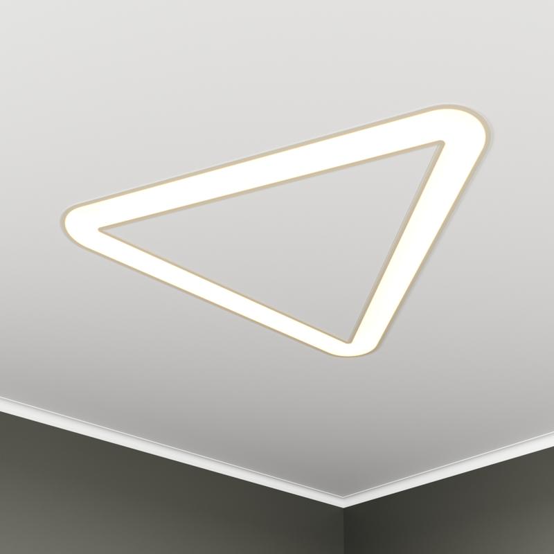 светильник светодиодный rve-lbx-hole-trio-soft-530-v 36вт 4000к 530х475х100мм s80мм треугольник закругл. с отверст. встраив. бел. rvelektro rve00002976 от BTSprom.by