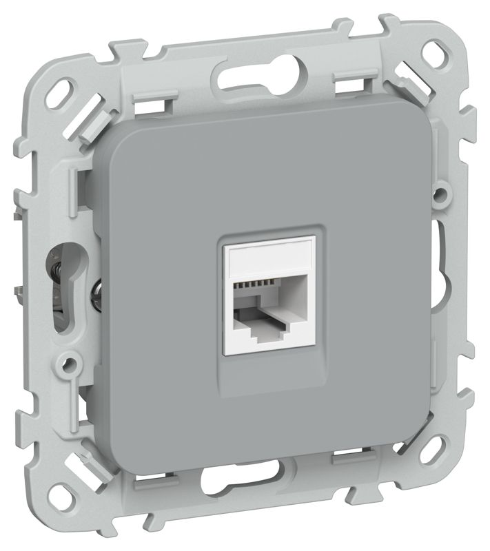 розетка компьютерная сп flite рк6-1-0-флс rj45 кат.6 utp механизм сер. iek fi-k12-2-k03 от BTSprom.by