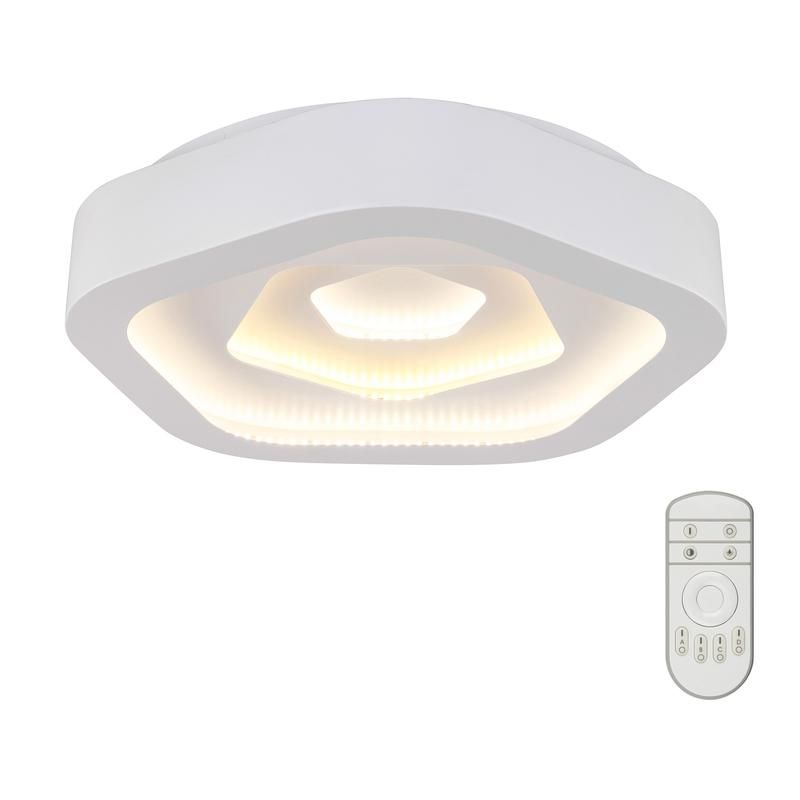 светильник потолочныйled dlc-n504 62w iron/white nimfea диммир. пульт ду (в/к) 3000к/4000к/6500к металл. fametto ul-00003930 от BTSprom.by