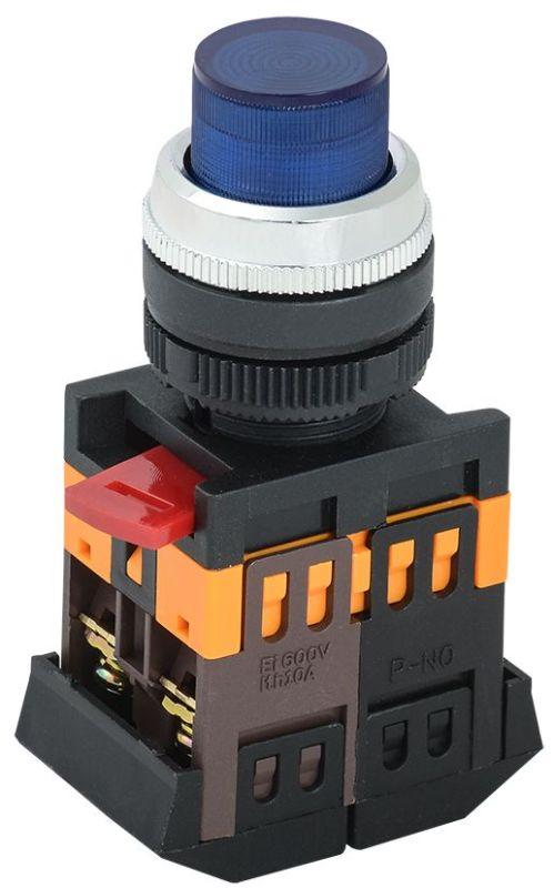 кнопка ablfp-22 d22мм 1з+1р 240в неон син. iek bbt20-ablfp-k07 от BTSprom.by