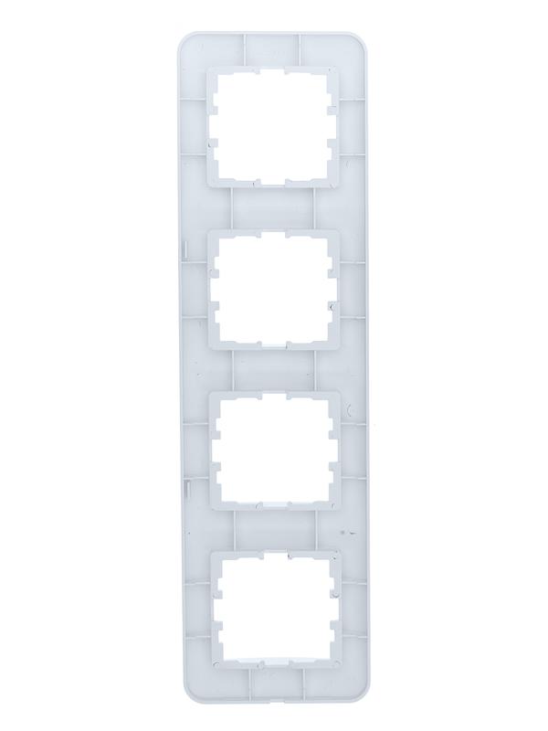  Рамка 4-м ASTI вертикал. бел. LEZARD 7081-0200-154 фото в каталоге от BTSprom.by