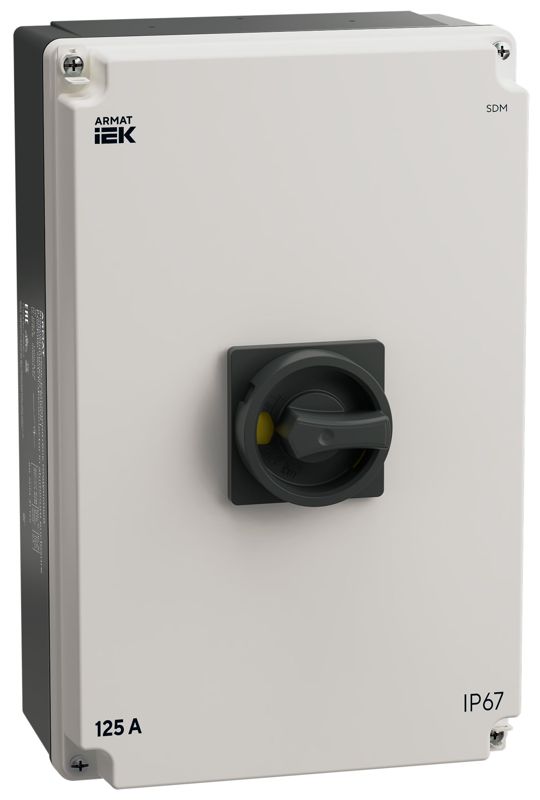 выключатель-разъединитель 3п 125а sdm ip67 в алюм. боксе armat iek ar-sdm-31-125 от BTSprom.by