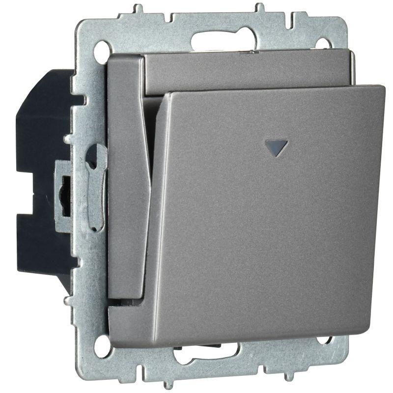  Выключатель карточный BRITE 30А ВС10-1-8-БрС механизм сталь IEK BR-V11-0-10-K46 фото в каталоге от BTSprom.by