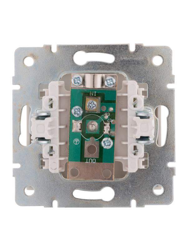  Розетка телевизионная оконечная TV СП Rain 16А IP20 механизм жемчуж./бел. перламутр. LEZARD 703-3088-130 фото в каталоге от BTSprom.by