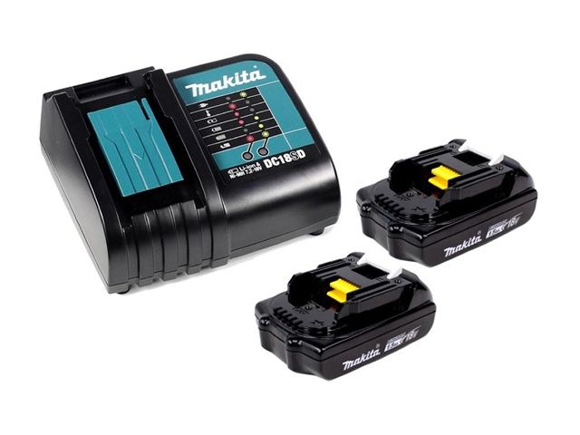 комплект аккумулятор lxt 18.0 в bl1815n 2 шт. + зарядное устройство dc18sd в кейсе (набор bl1815n 18v 1,5 ah 2 шт. + dc18sd) (makita) 197143-8 от BTSprom.by