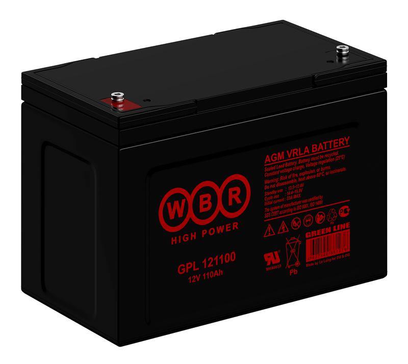  Аккумулятор 12В 110А.ч WBR GPL121100 WBR фото в каталоге от BTSprom.by