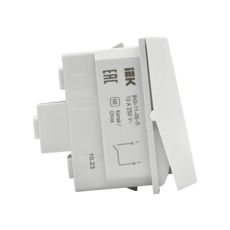  Выключатель 1-кл. 1мод. ВК0-11-00-П бел. PRIMER IEK PR-KK40D-VO-2-1-K01 фото в каталоге от BTSprom.by