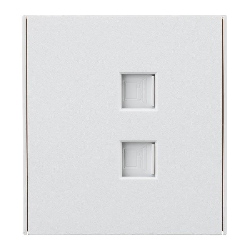 розетка компьютерная 2-м сп strong rj45+rj45 кат.6 жемчуг kranz kr-78-0725-4 от BTSprom.by