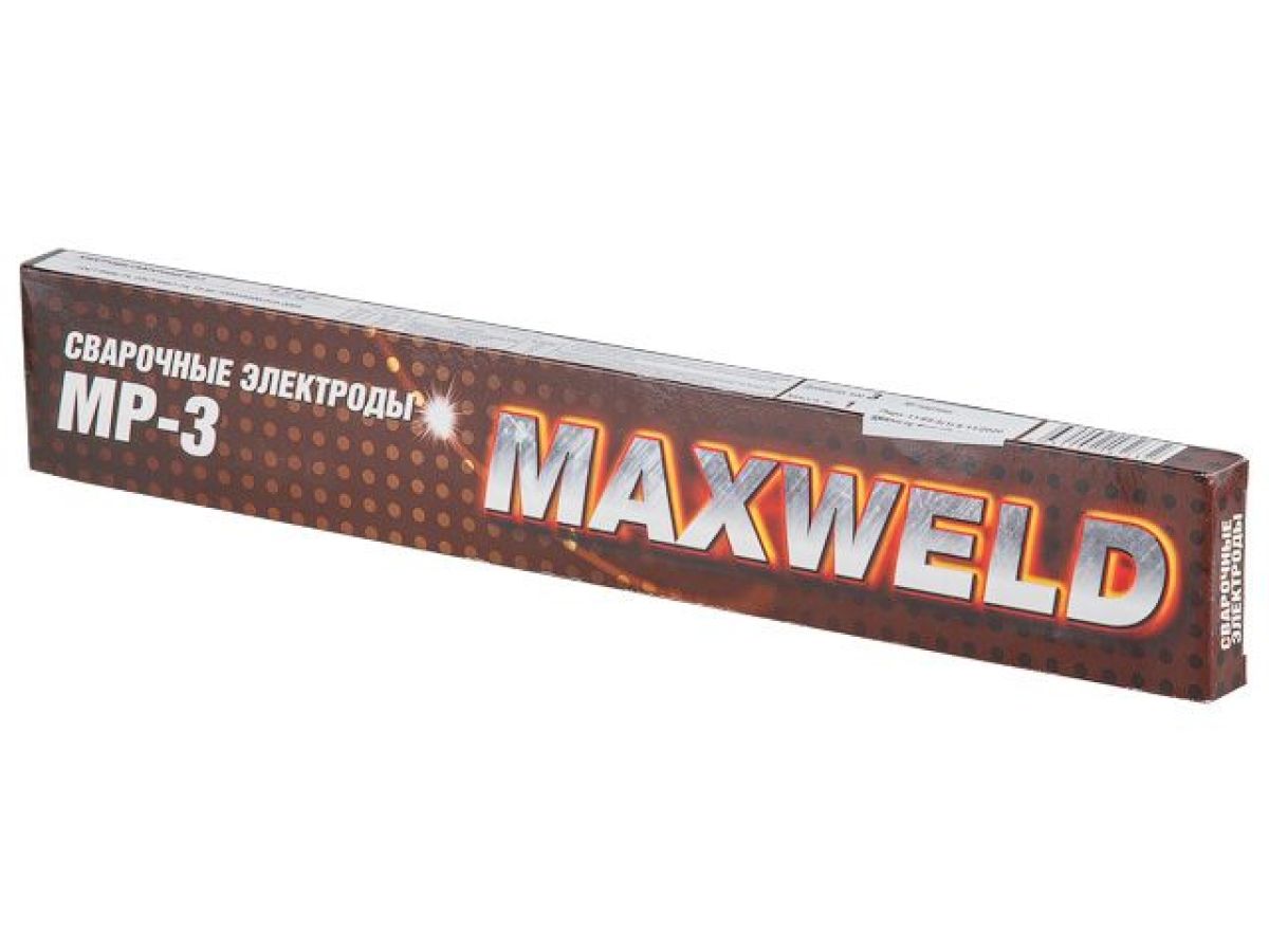 электроды мр-3 ф 3мм (уп. 1 кг) maxweld 4631152182632 от BTSprom.by