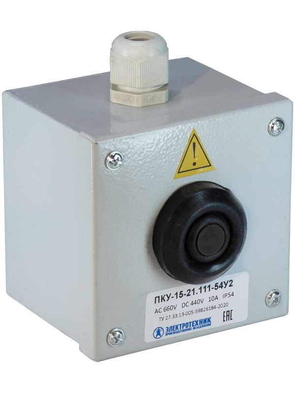 пост кнопочный пку 15-21.111 54 у2 (ке081/2 (1з+1р) черн. + pg-13.5) электротехник et008510 от BTSprom.by