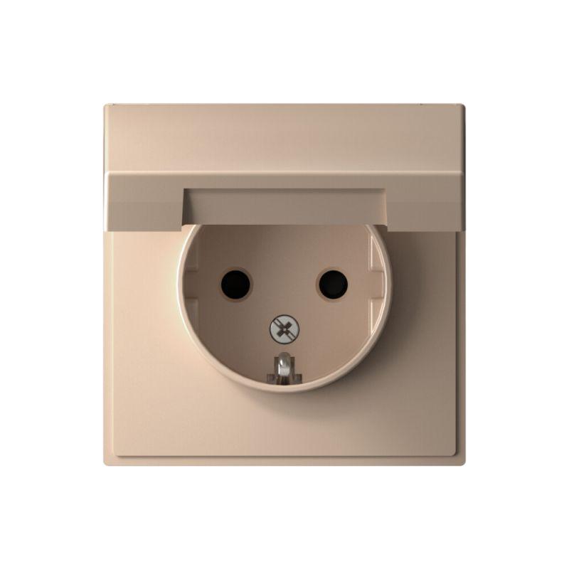  Розетка ArtGallery 16А IP20 с заземл. защ. шторки с крышкой механизм песочн. SE GAL001246 фото в каталоге от BTSprom.by